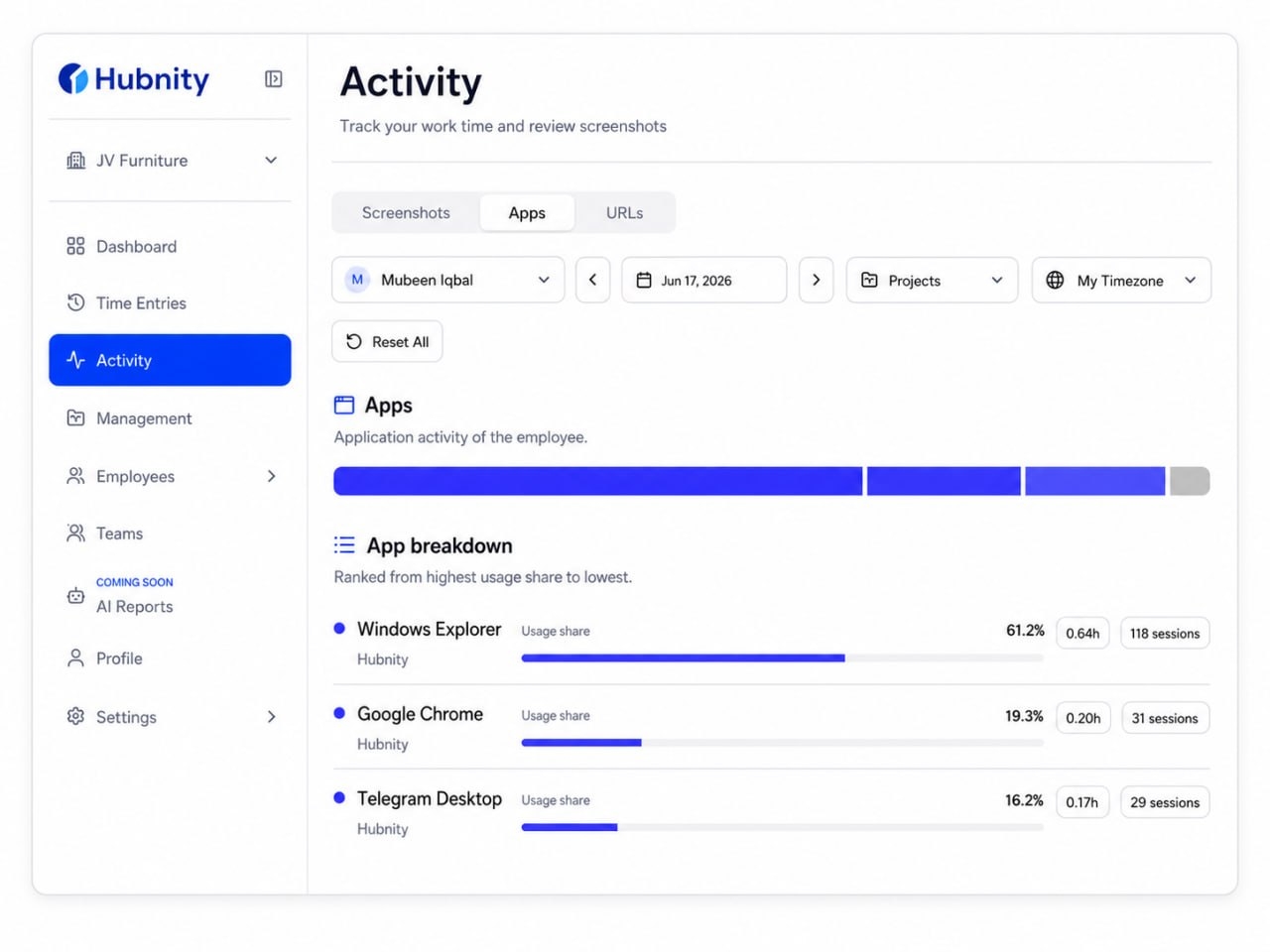 See which apps shape the workday