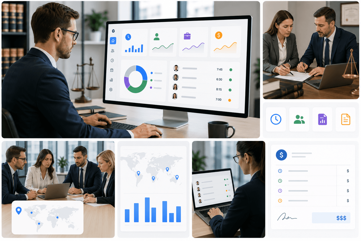 Legal & Finance: Track every billable hour