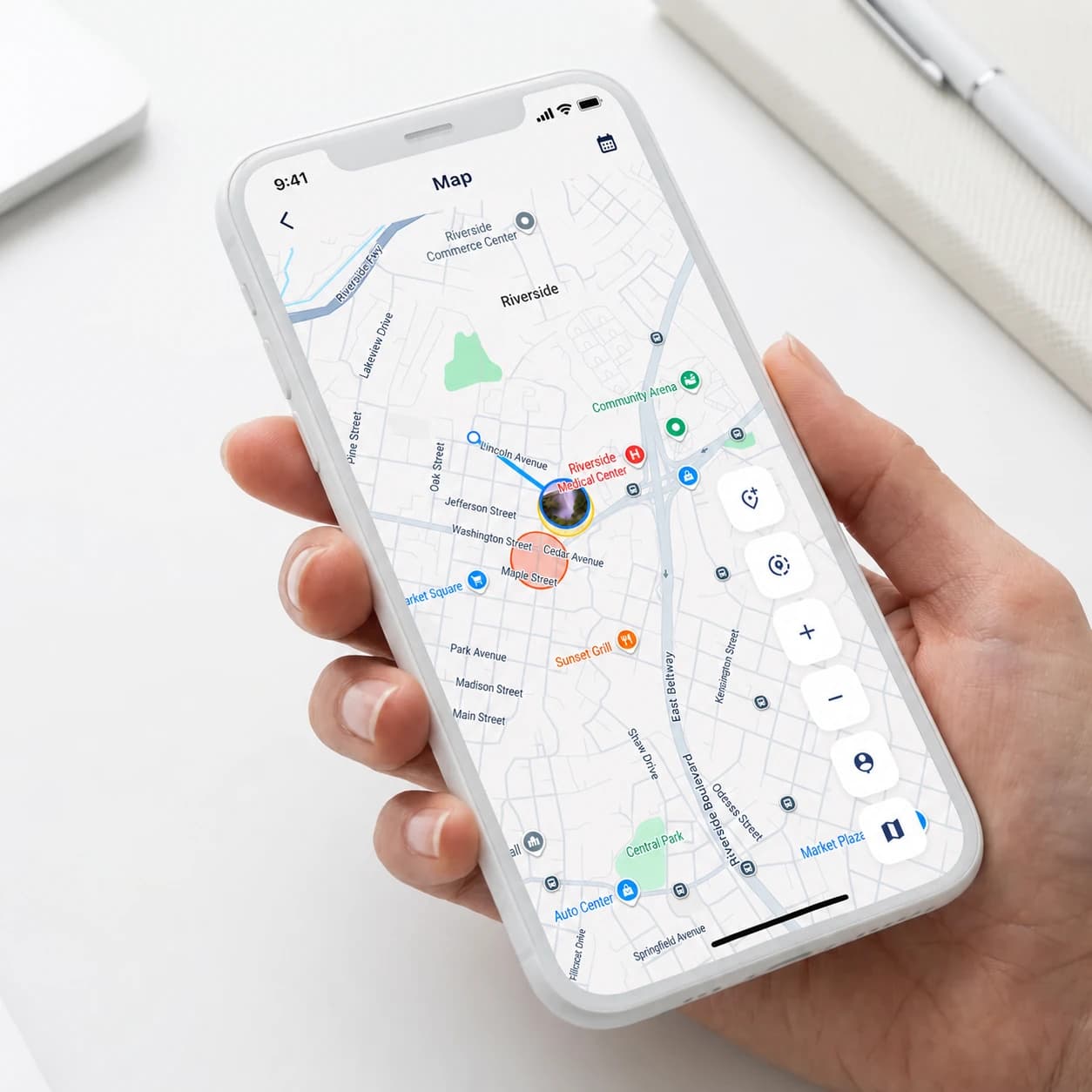 Real Estate: Track mobile work