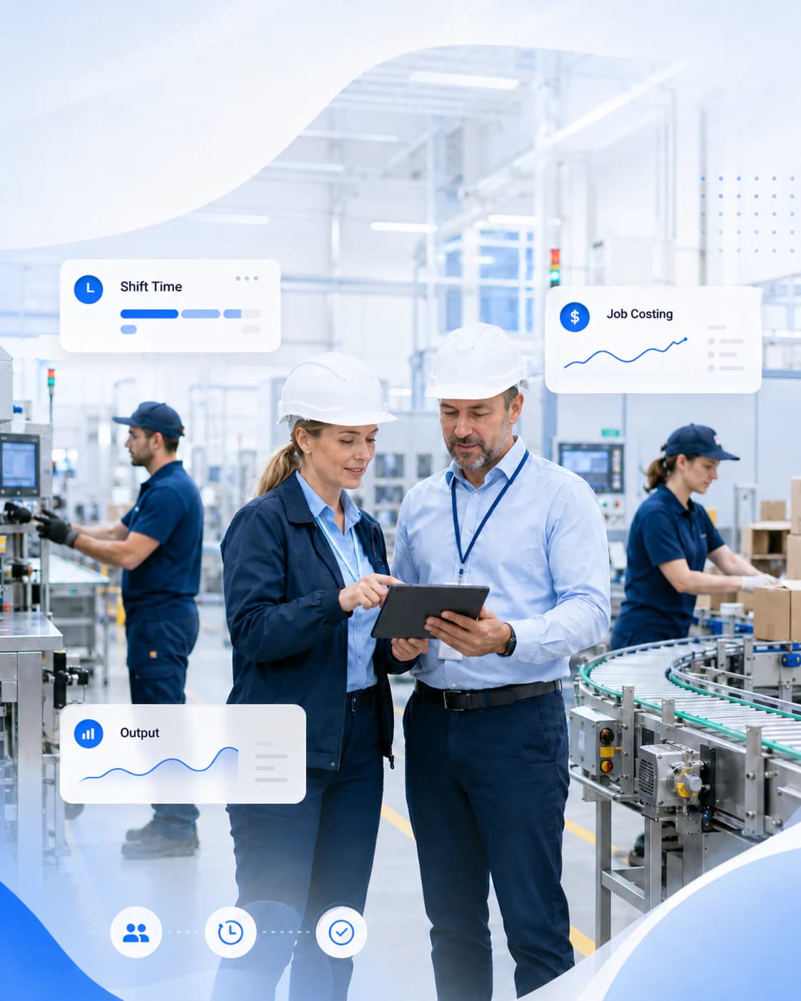 Manufacturing & Industry: Review work across production teams
