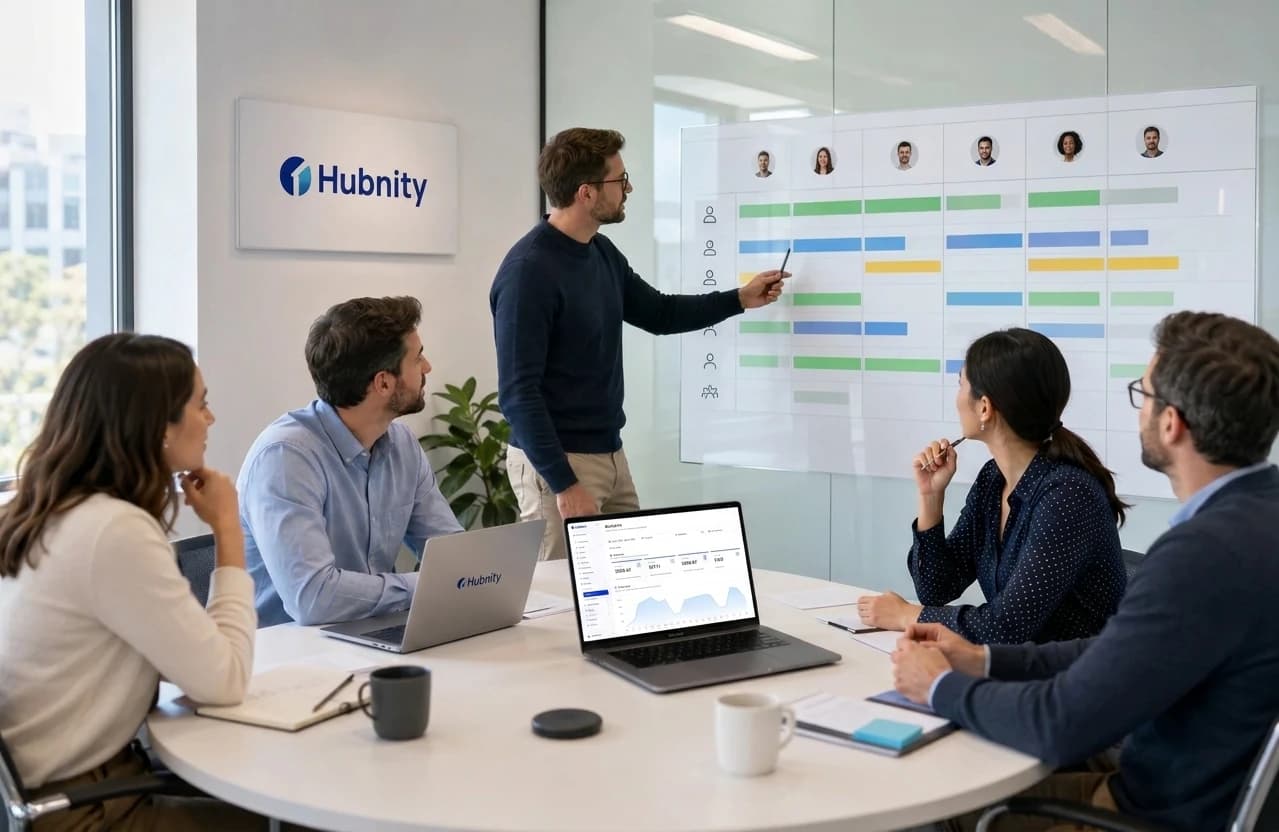 Team planning capacity on a timeline board
