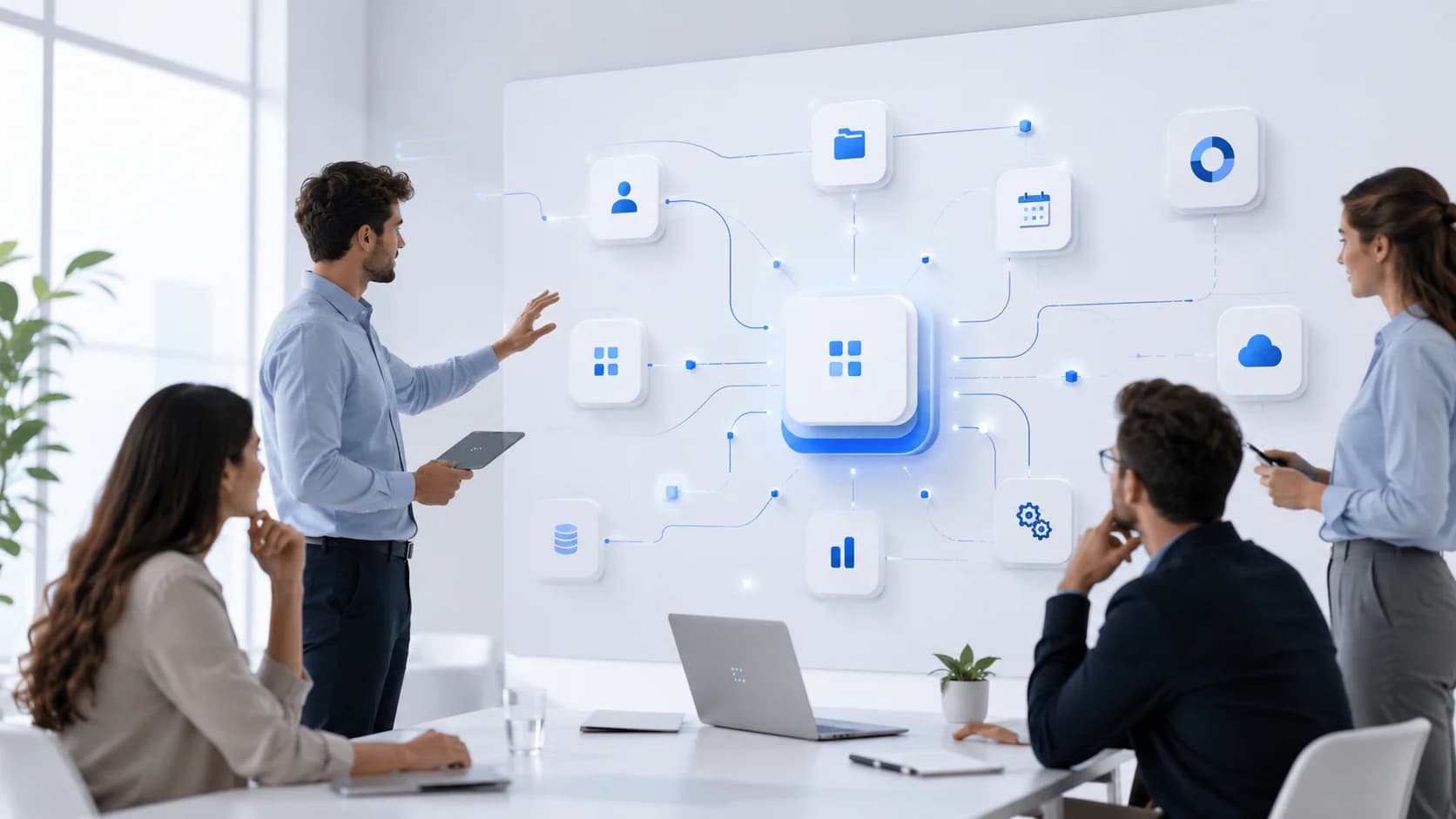 Team planning connected tools and business workflows