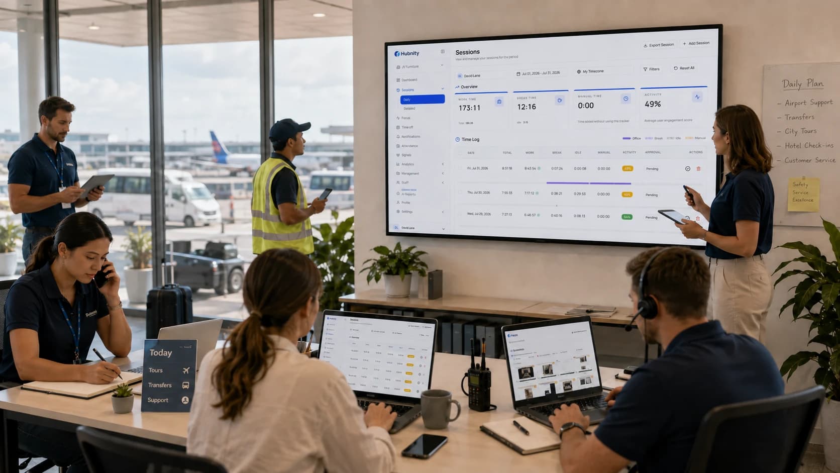 Logistics & Transportation: Manage multi-site operations