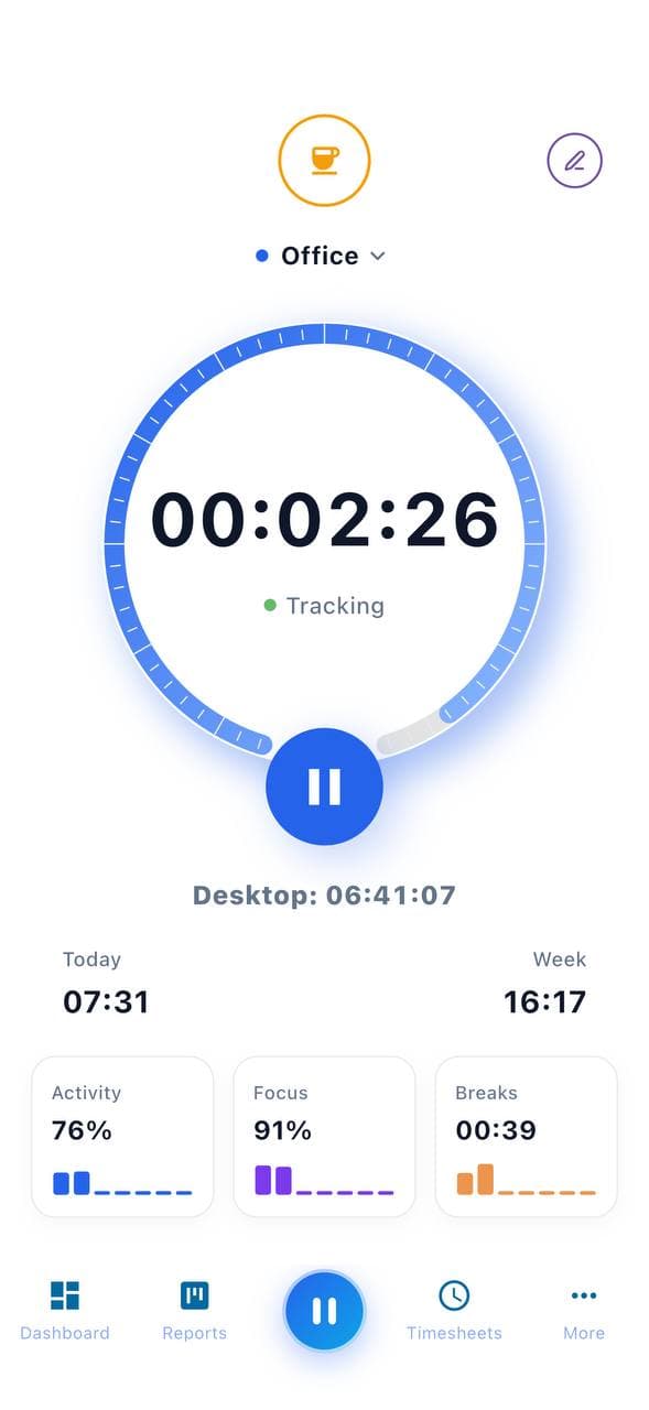 Preview of a Hubnity mobile app screen