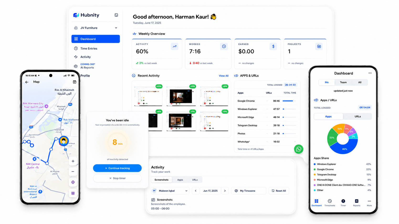 Hubnity capacity planning workspace preview
