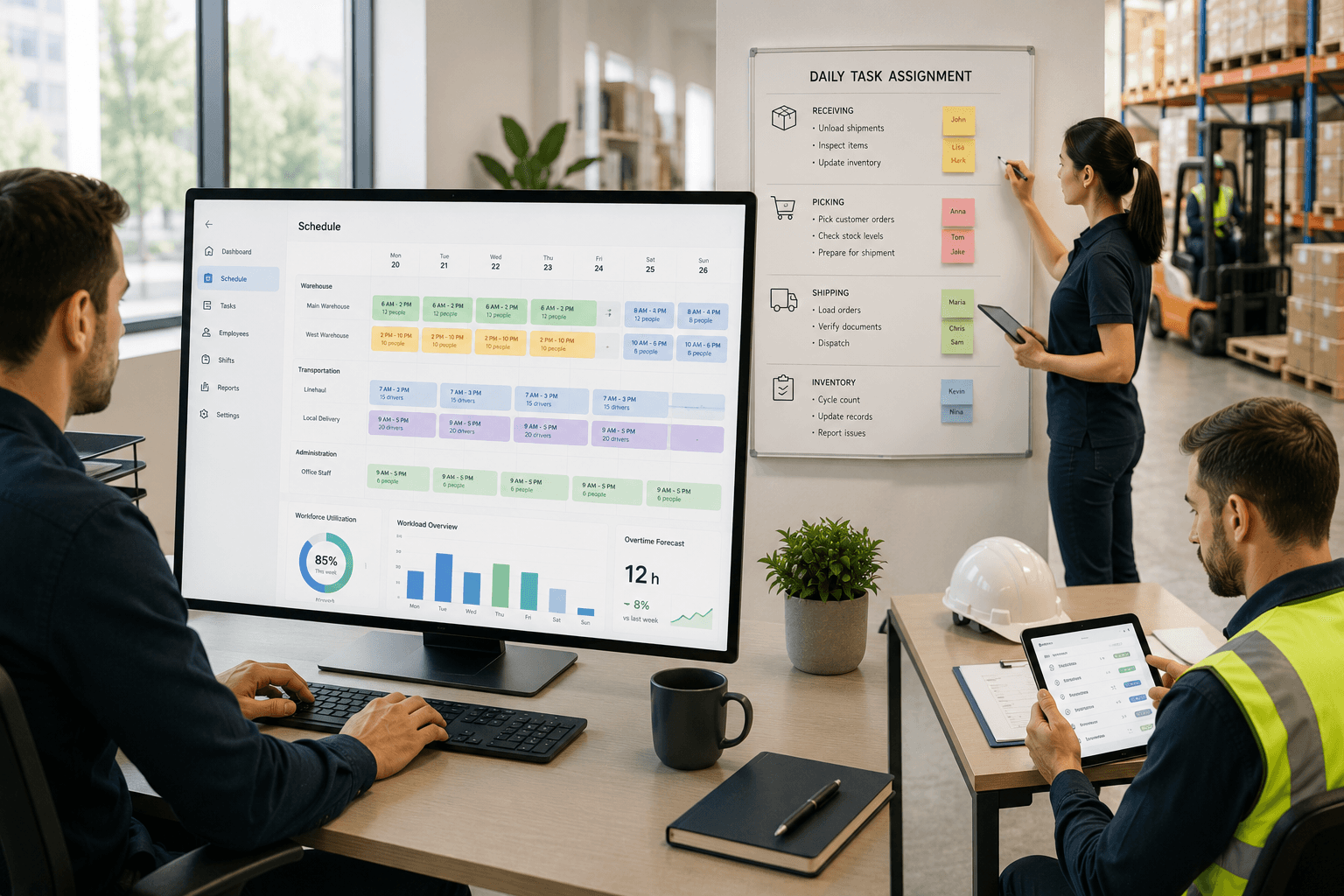 Logistics & Transportation: Simplify workforce scheduling