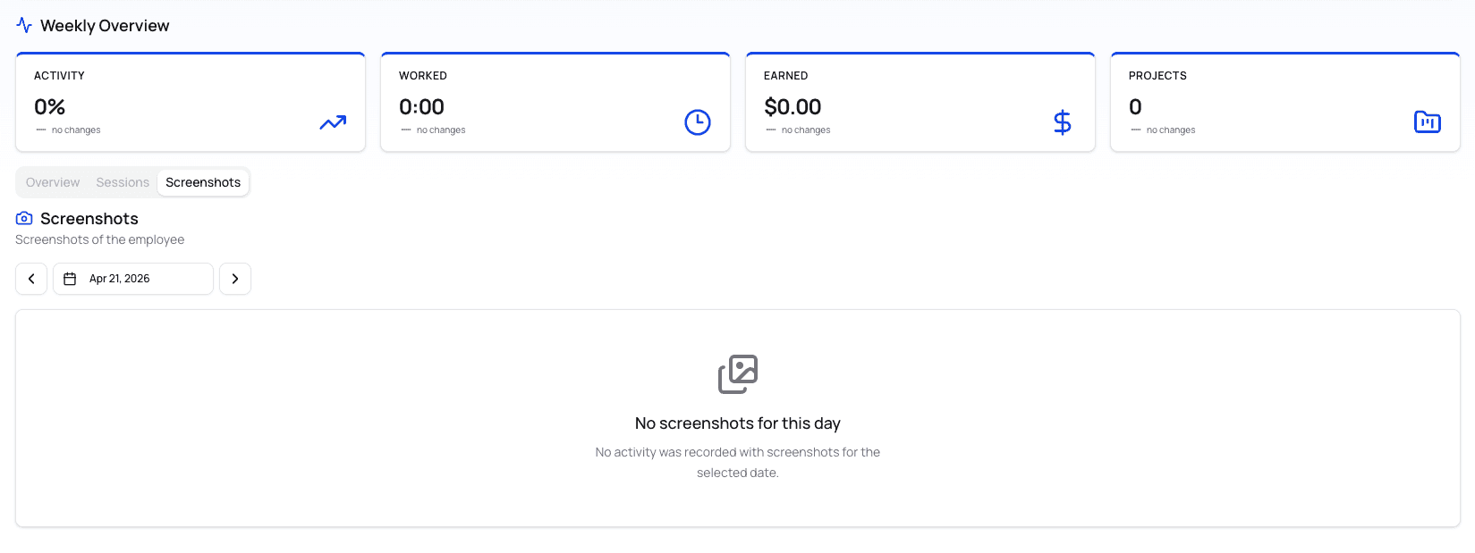 Individual Workers reporting workflow
